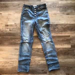 KanCan High-rise Button-fly Jeans